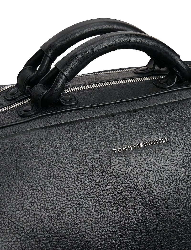 Tommy Hilfiger - TH PREMUM LEATHER DUFFLE - black - 3