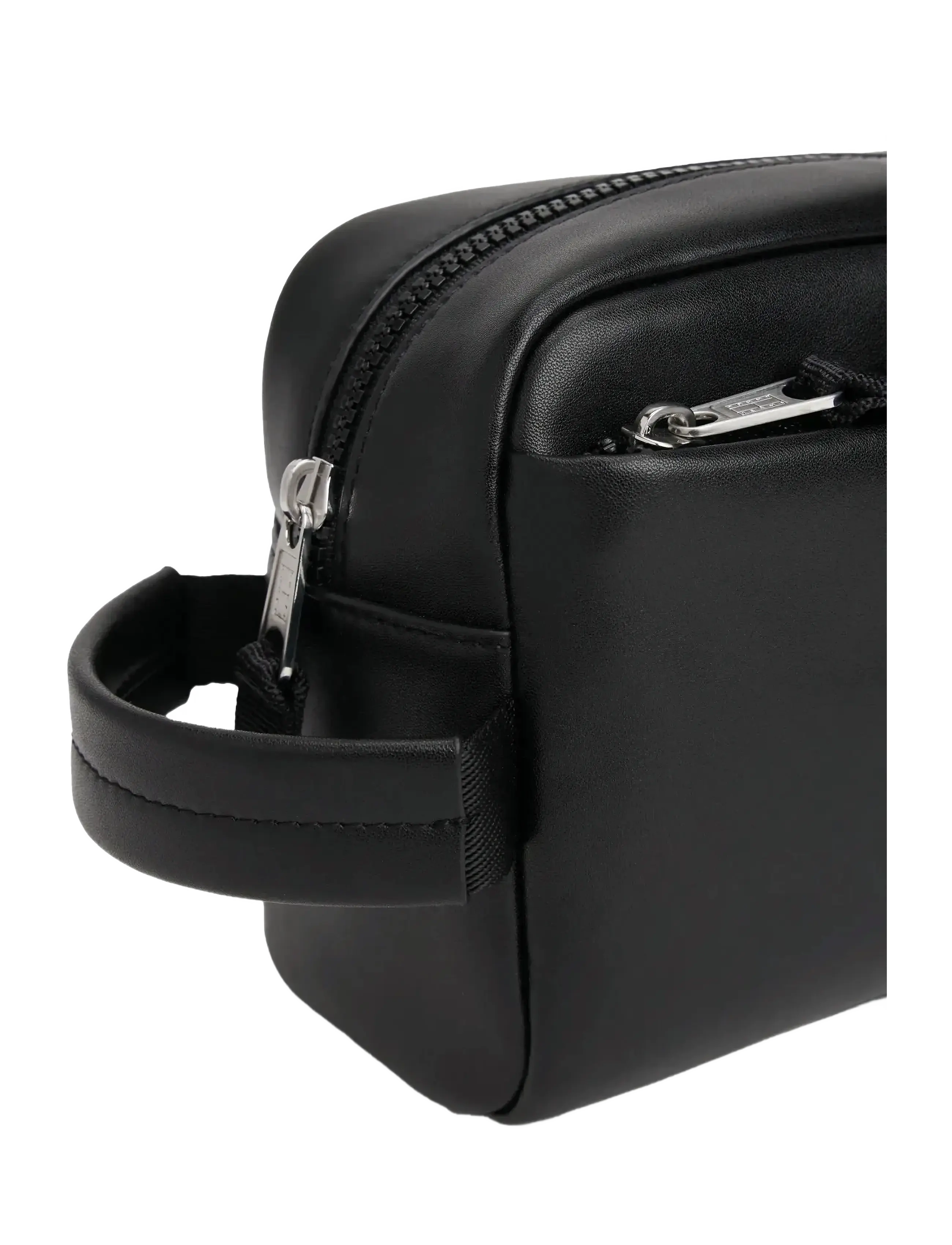 Tommy Hilfiger - TJM LINEAR LEATHER WASHBAG - black - 1