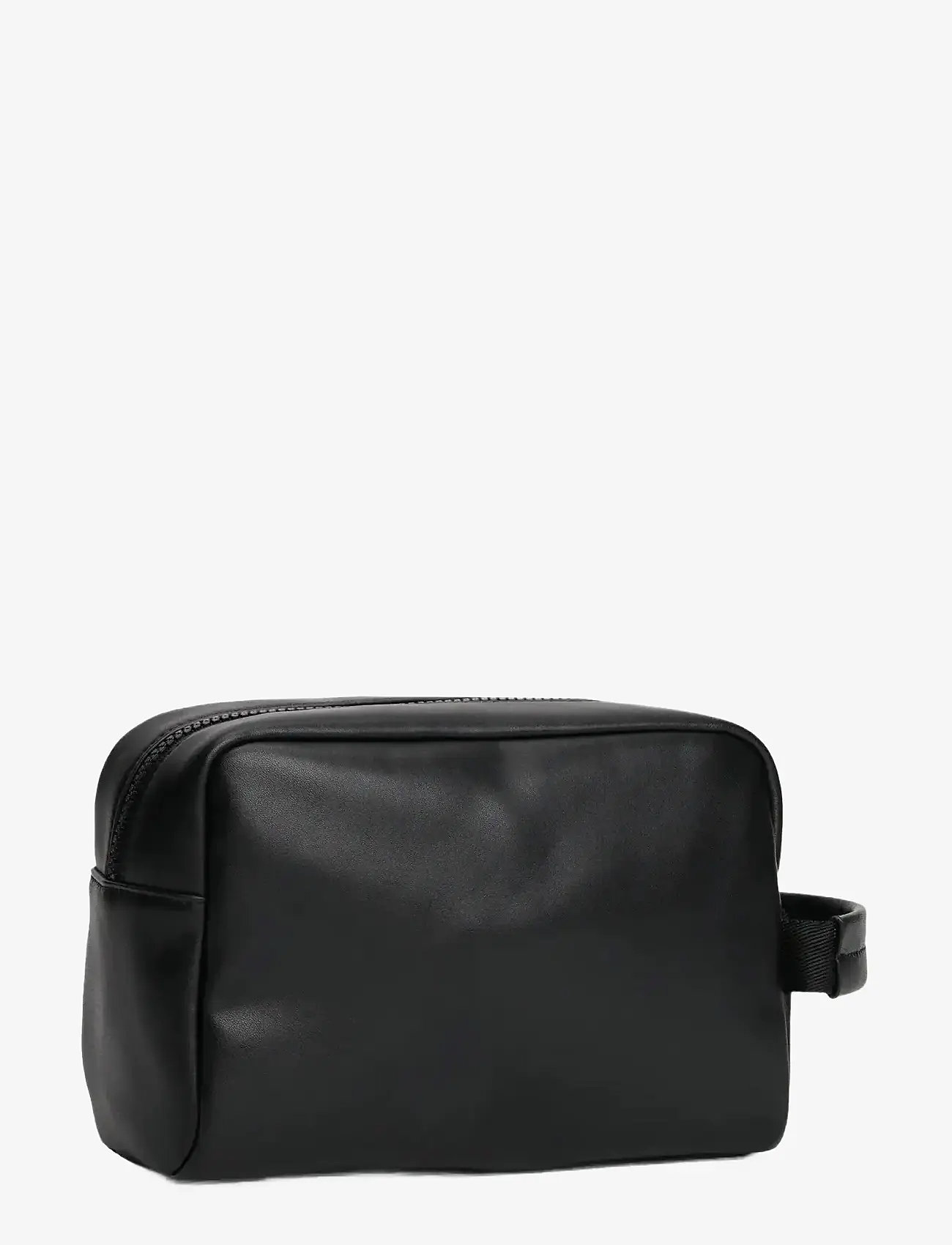 Tommy Hilfiger - TJM LINEAR LEATHER WASHBAG - resväskor - black - 2