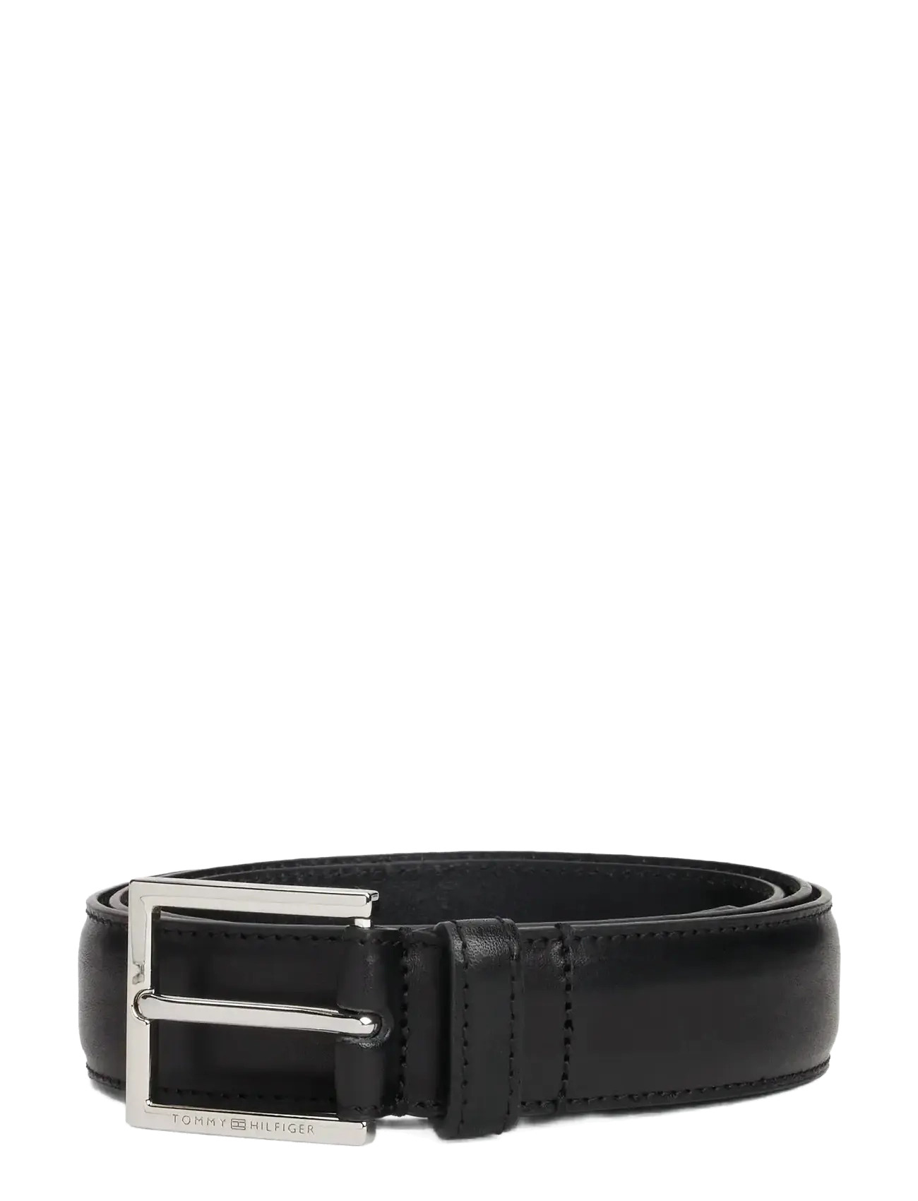 Tommy Hilfiger Hudson 3.0 Leather, 80, Black, Bælter > Klassiske Bælter, Herre