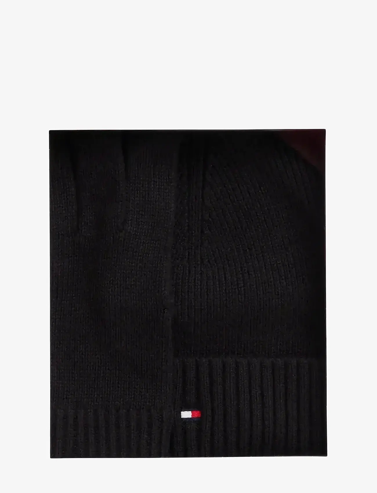 Tommy Hilfiger - TH FLAG BEANIE & GLOVE GP - mützen & handschuhe - black - 1