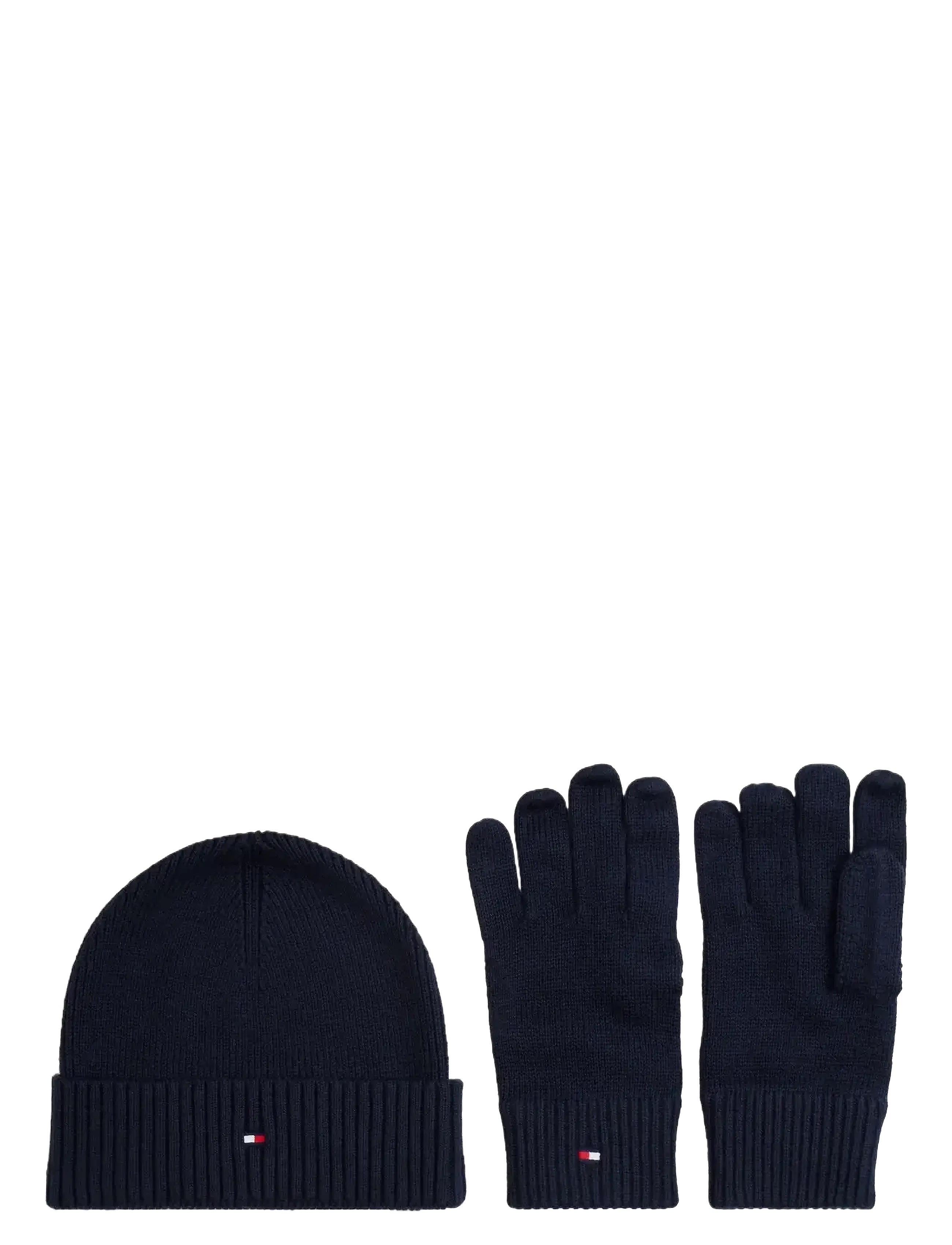 Tommy Hilfiger TH FLAG BEANIE & GLOVE GP - Accessoires - SPACE BLUE / navy
