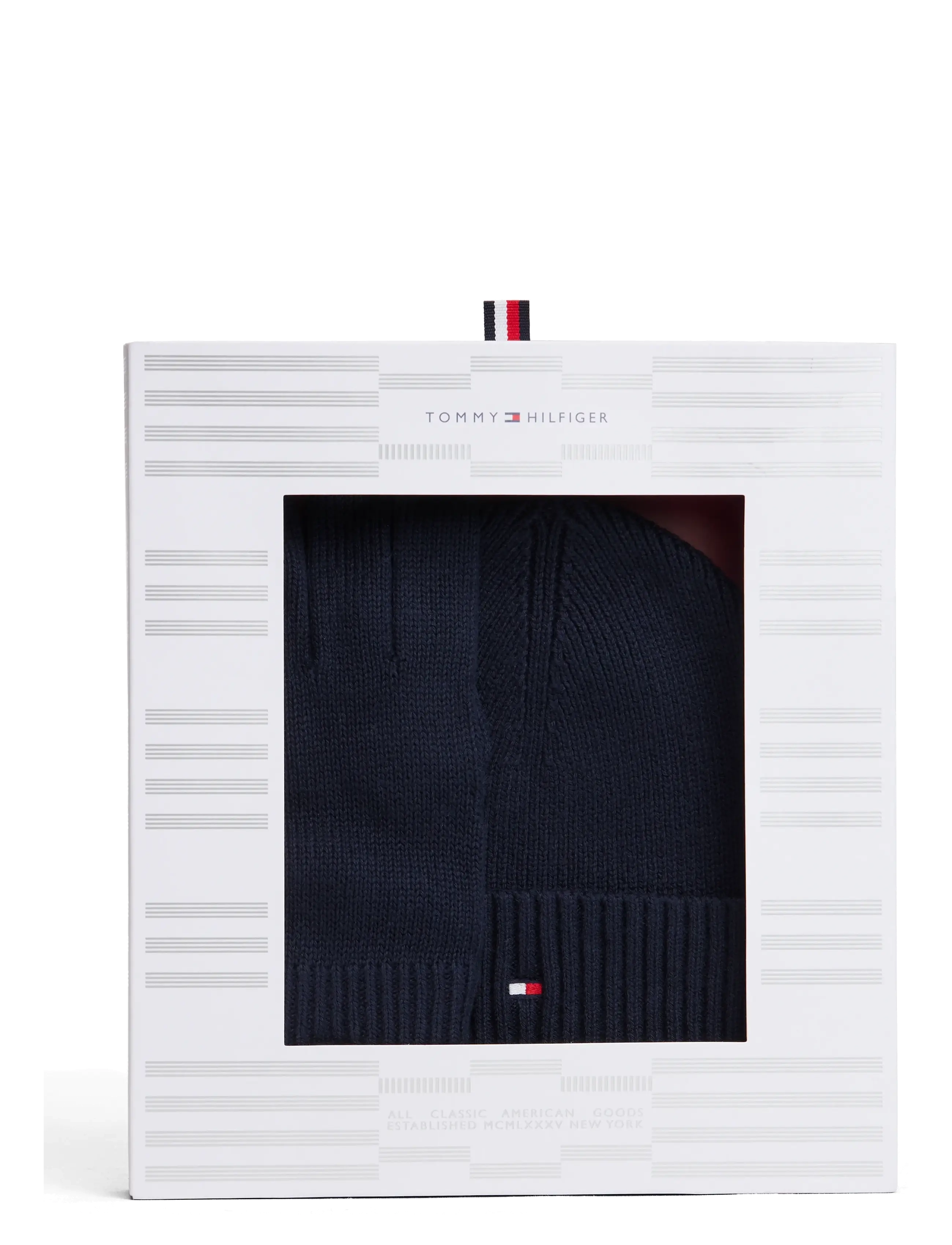 Tommy Hilfiger - TH FLAG BEANIE & GLOVE GP - shop by occasion - space blue - 2
