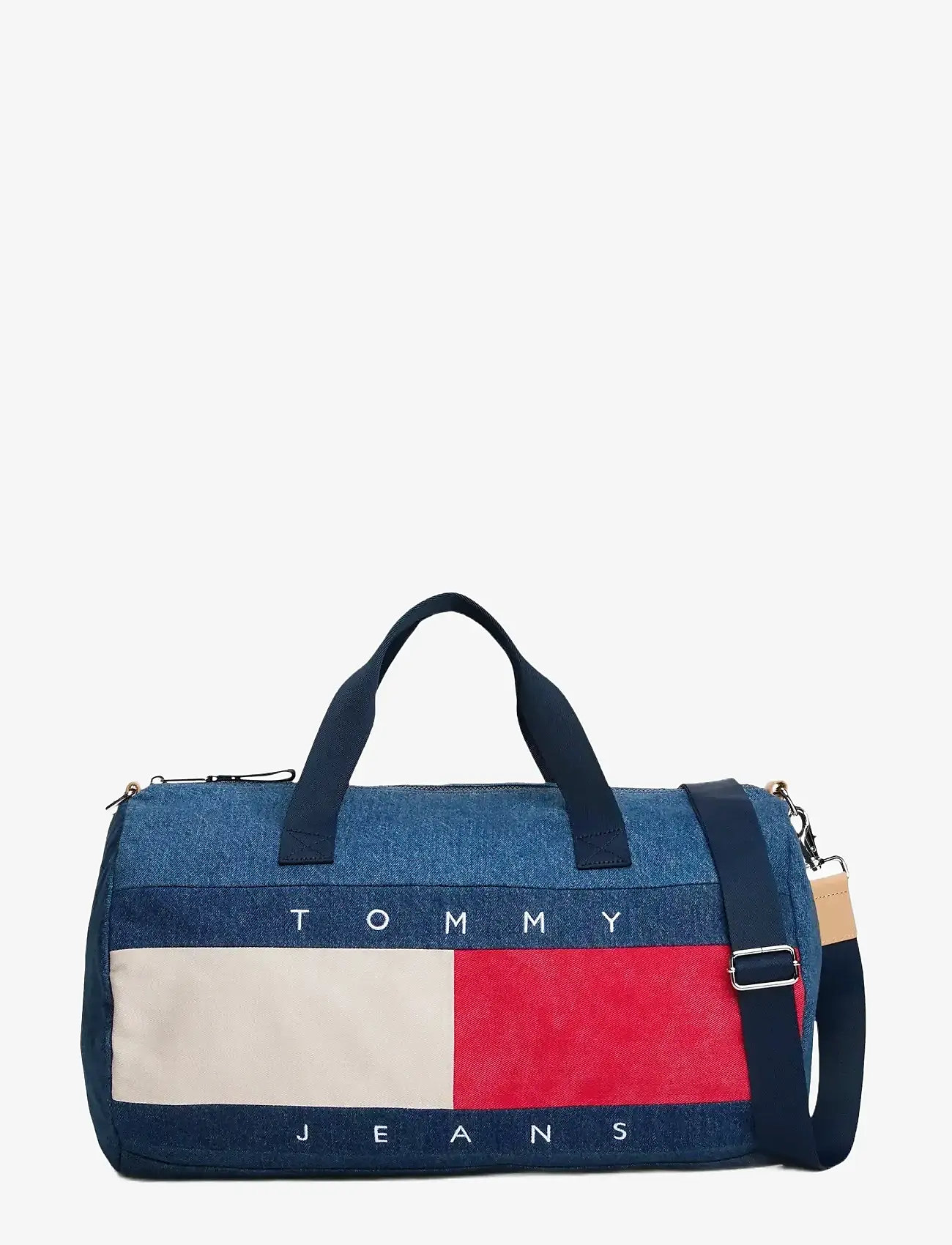 Tommy Hilfiger - TJM ARCHIVE DENIM DUFFLE - weekend bags - denim - 0