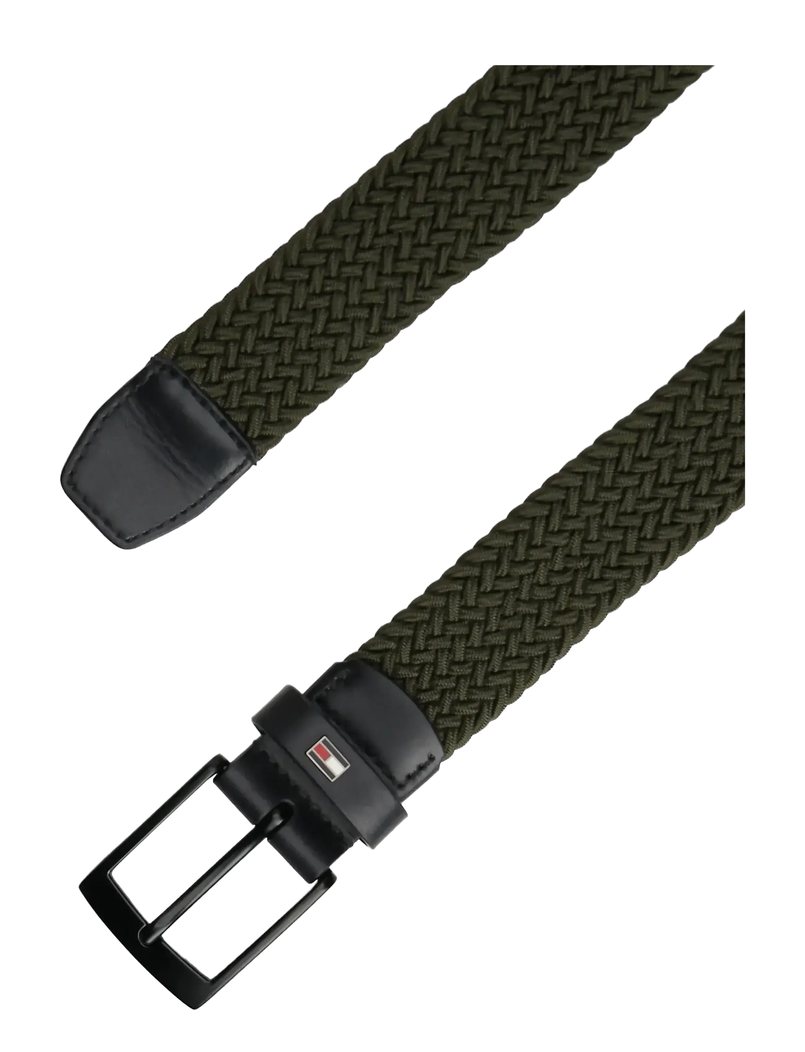 Tommy Hilfiger - ADAN 3.5 ELASTIC - flettede bælter - foxhunt green - 2