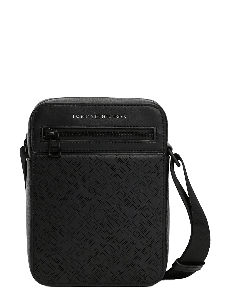 Tommy Hilfiger - TH MONOGRAM MINI REPORTER - nach anlass kaufen - black - 1