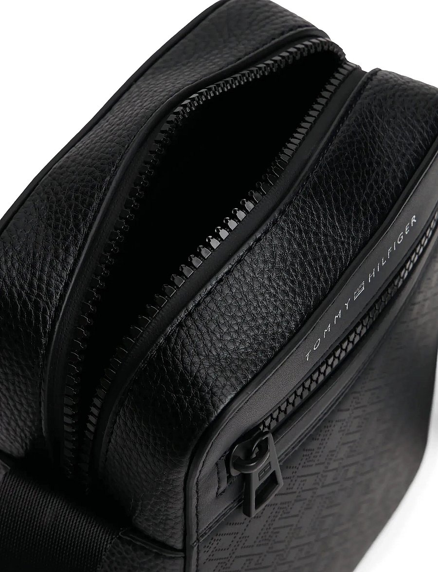 Tommy Hilfiger - TH MONOGRAM MINI REPORTER - nach anlass kaufen - black - 3