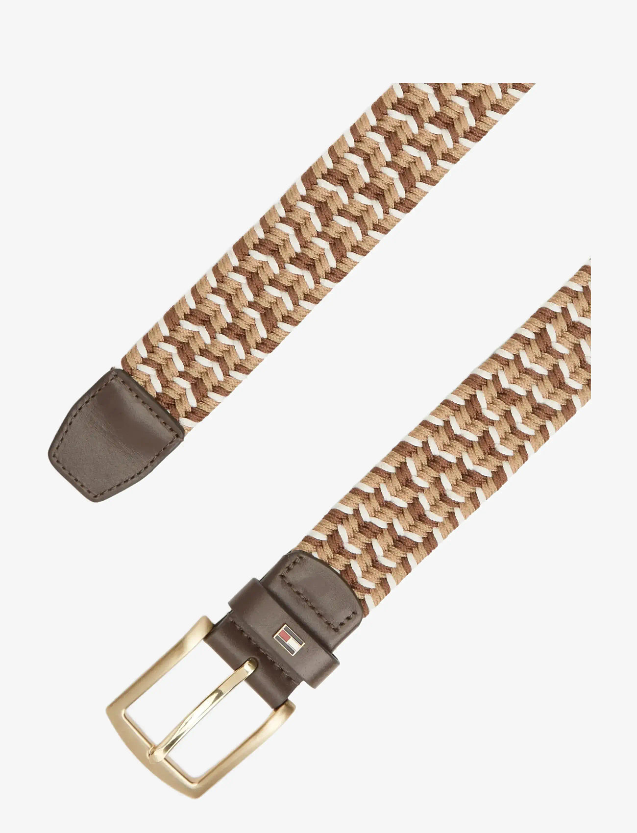 Tommy Hilfiger - DENTON ELASTIC 3.5 - flettede bælter - coffee bean  safari canvas - 2