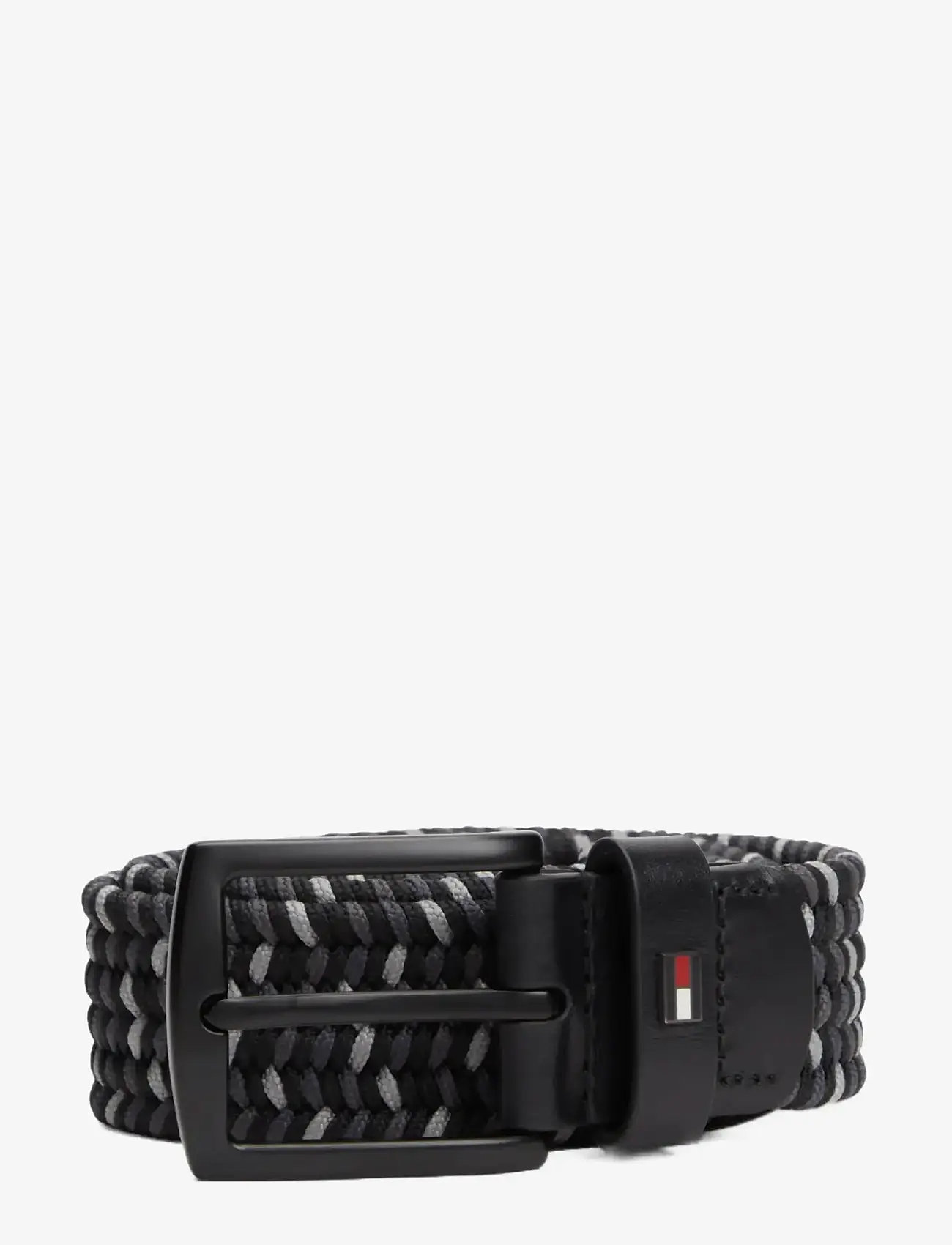 Tommy Hilfiger - DENTON ELASTIC 3.5 - punutud vööd - universal grey  washed black - 1