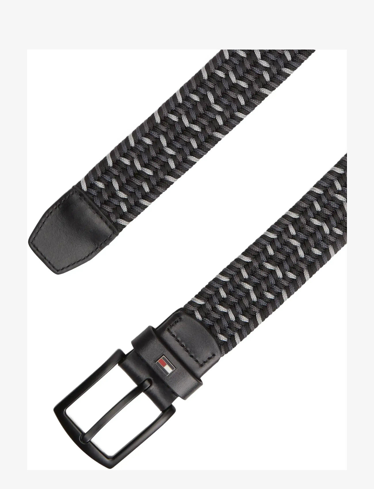 Tommy Hilfiger - DENTON ELASTIC 3.5 - punutud vööd - universal grey  washed black - 2