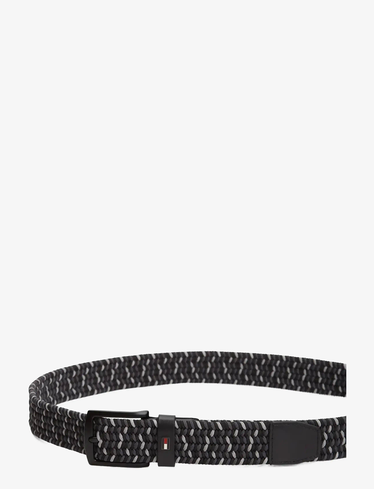 Tommy Hilfiger - DENTON ELASTIC 3.5 - punutud vööd - universal grey  washed black - 3