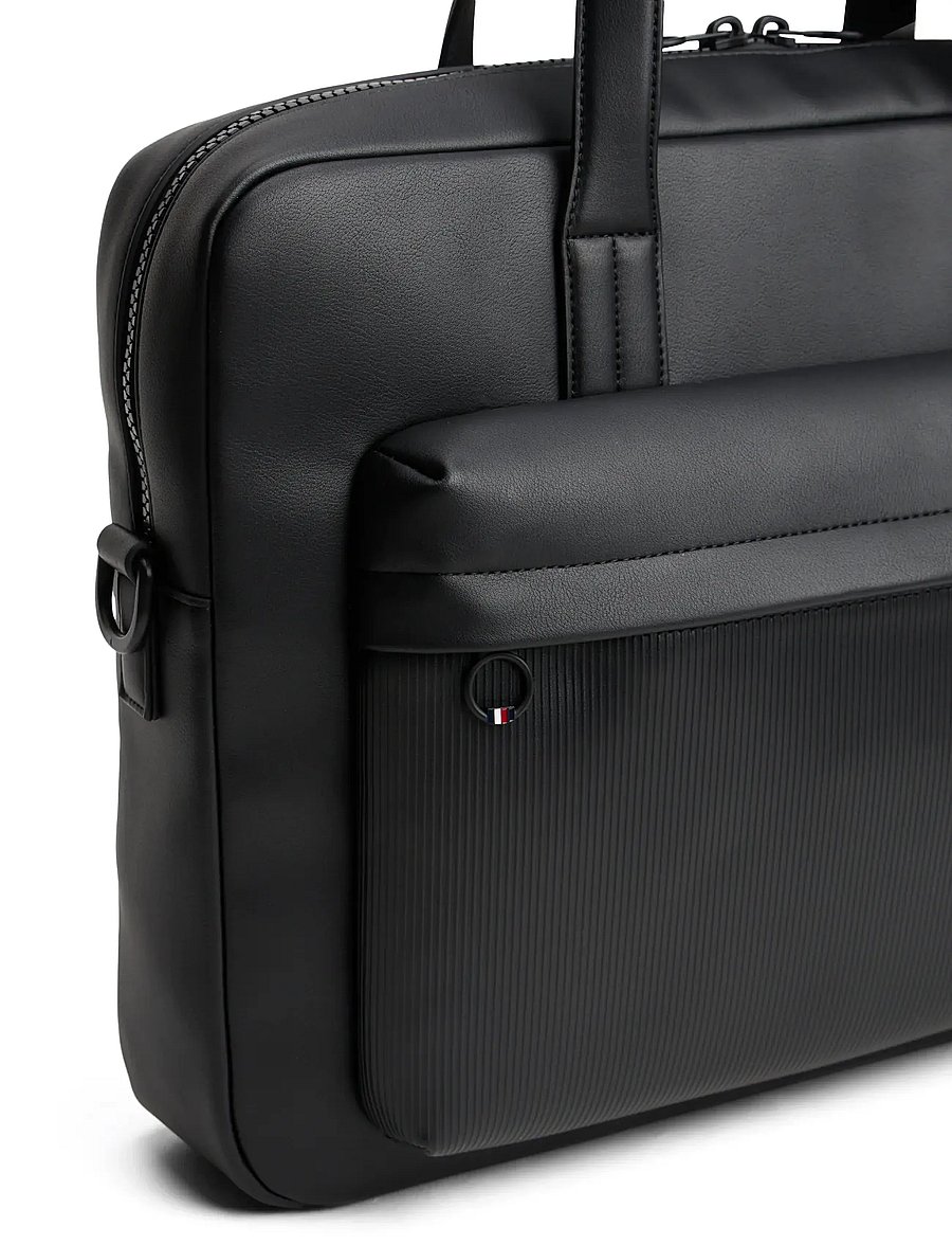 Tommy Hilfiger - TH FLAG COMPUTER BAG - nach anlass kaufen - black - 4