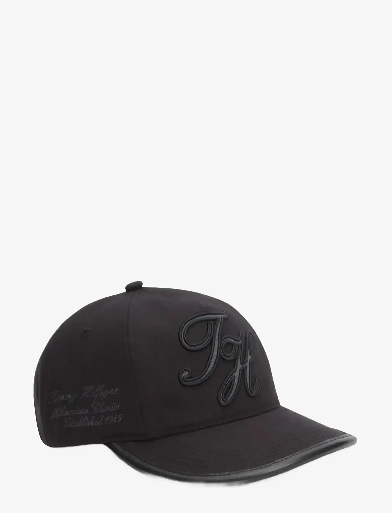 Tommy Hilfiger - TH SCRIPT ELEVATED 5 PANEL CAP - caps - black - 0