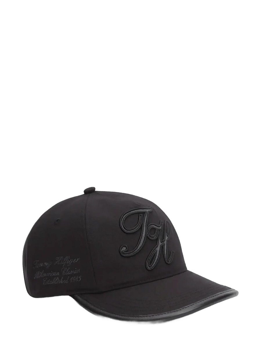 Tommy Hilfiger - TH SCRIPT ELEVATED 5 PANEL CAP - kappen - black - 1