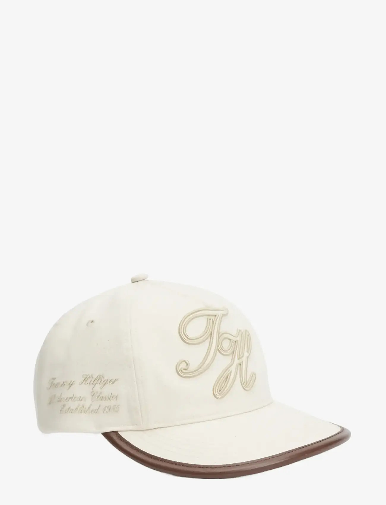 Tommy Hilfiger - TH SCRIPT ELEVATED 5 PANEL CAP - kasketter - nautral - 0