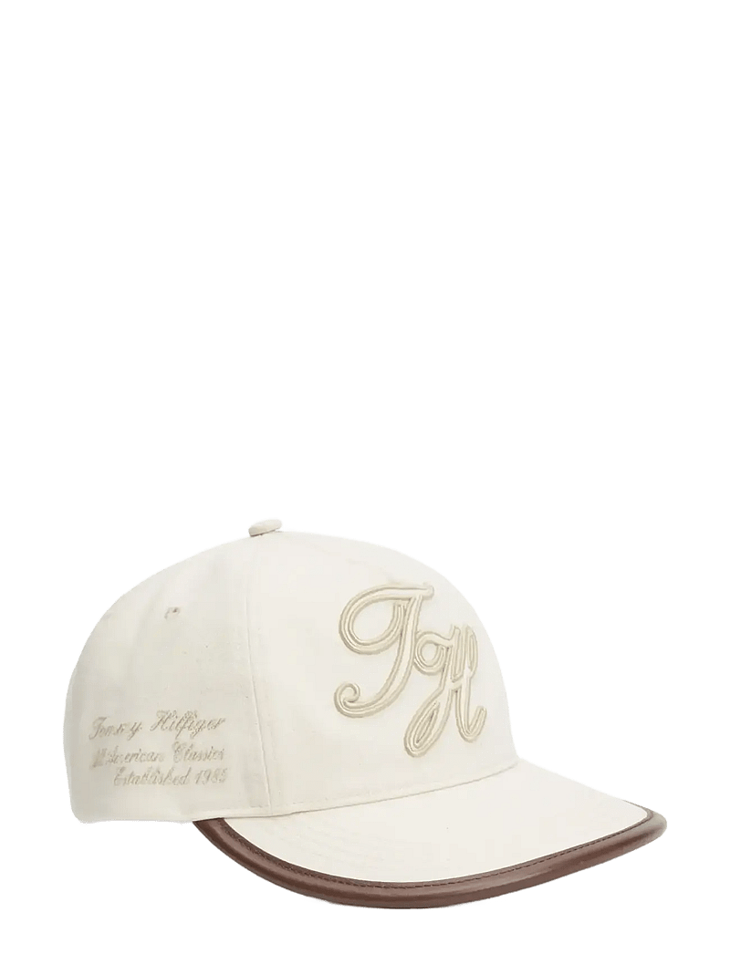 Tommy Hilfiger - TH SCRIPT ELEVATED 5 PANEL CAP - kasketter - nautral - 0