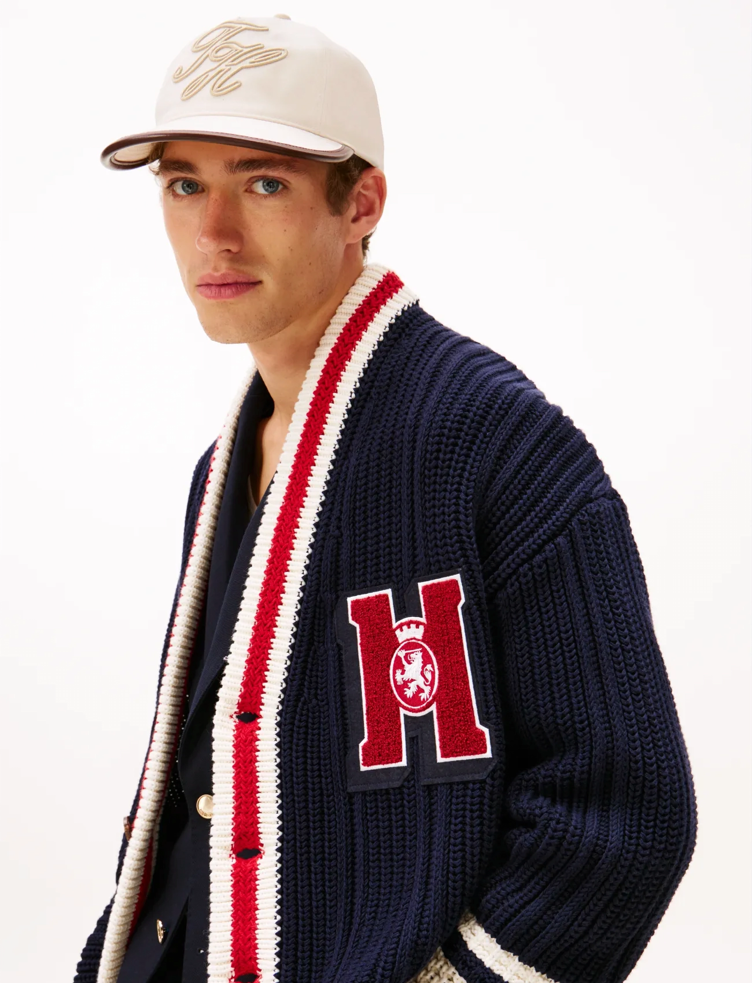 Tommy Hilfiger - TH SCRIPT ELEVATED 5 PANEL CAP - caps - nautral - 3