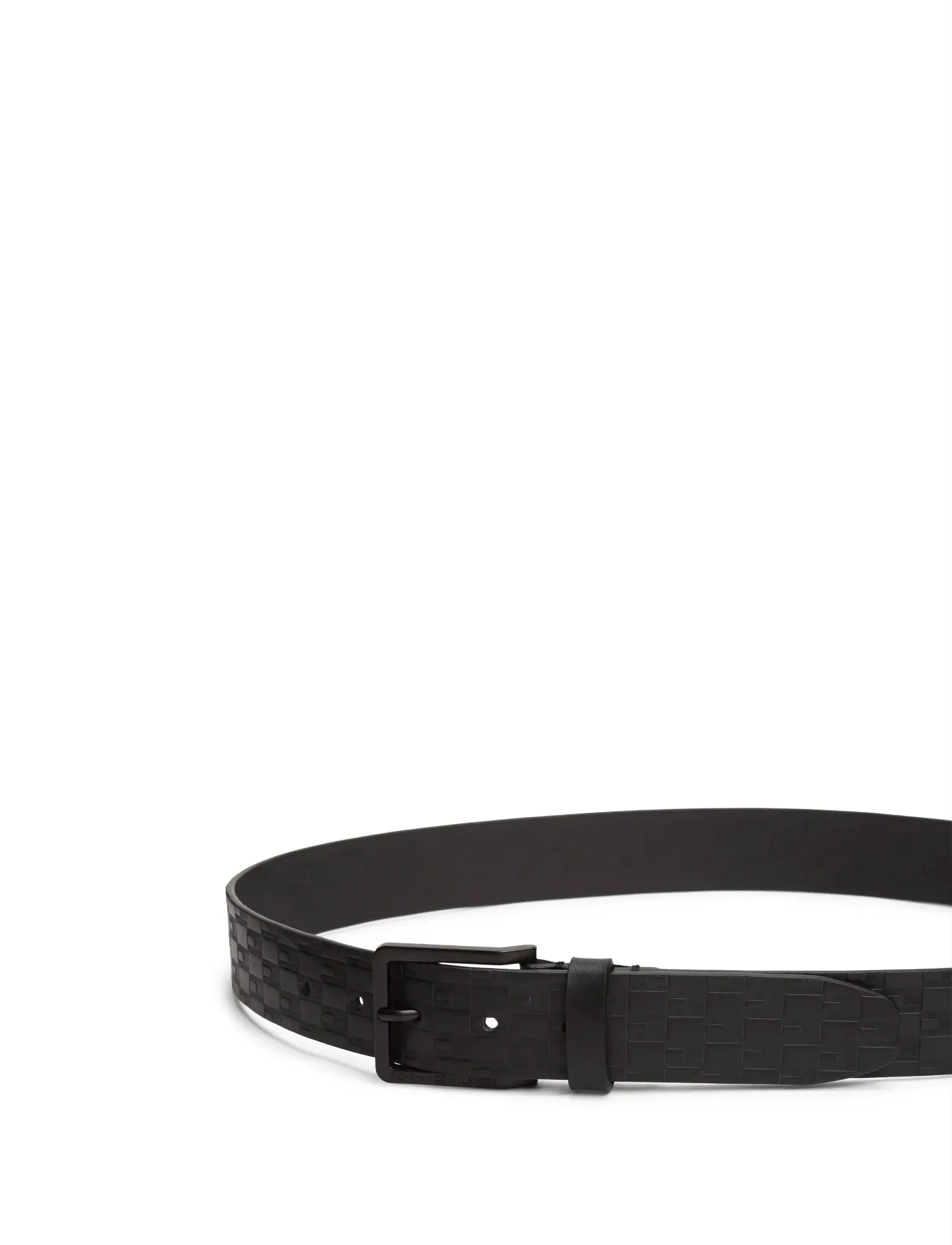 Tommy Hilfiger - TH FLAG MONOGRAM OLIVER 3.5 - bælter - black - 1