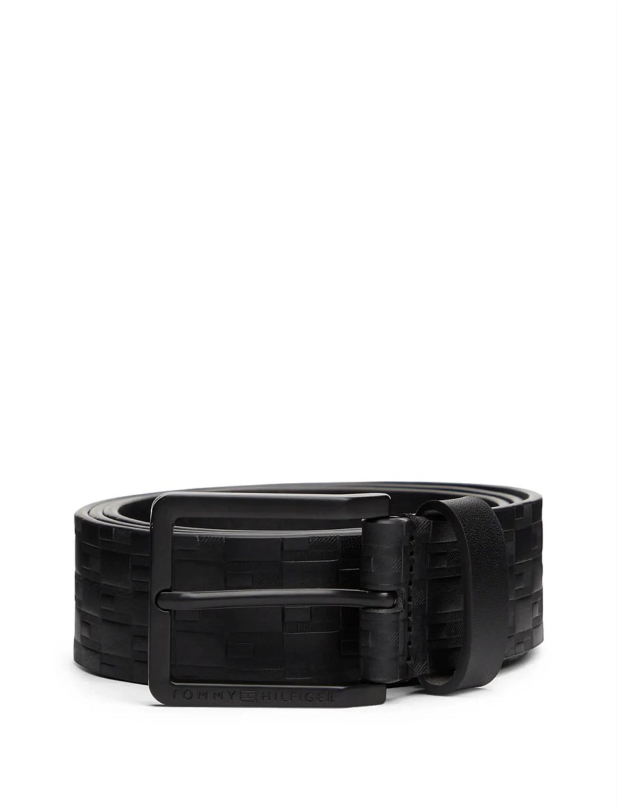 Tommy Hilfiger - TH FLAG MONOGRAM OLIVER 3.5 - klassieke riemen - black - 2