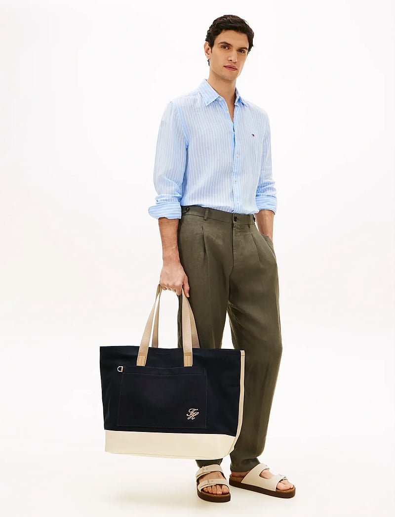 Tommy Hilfiger - TH SUMMER CANVAS TOTE - shop efter anledning - space blue - 0