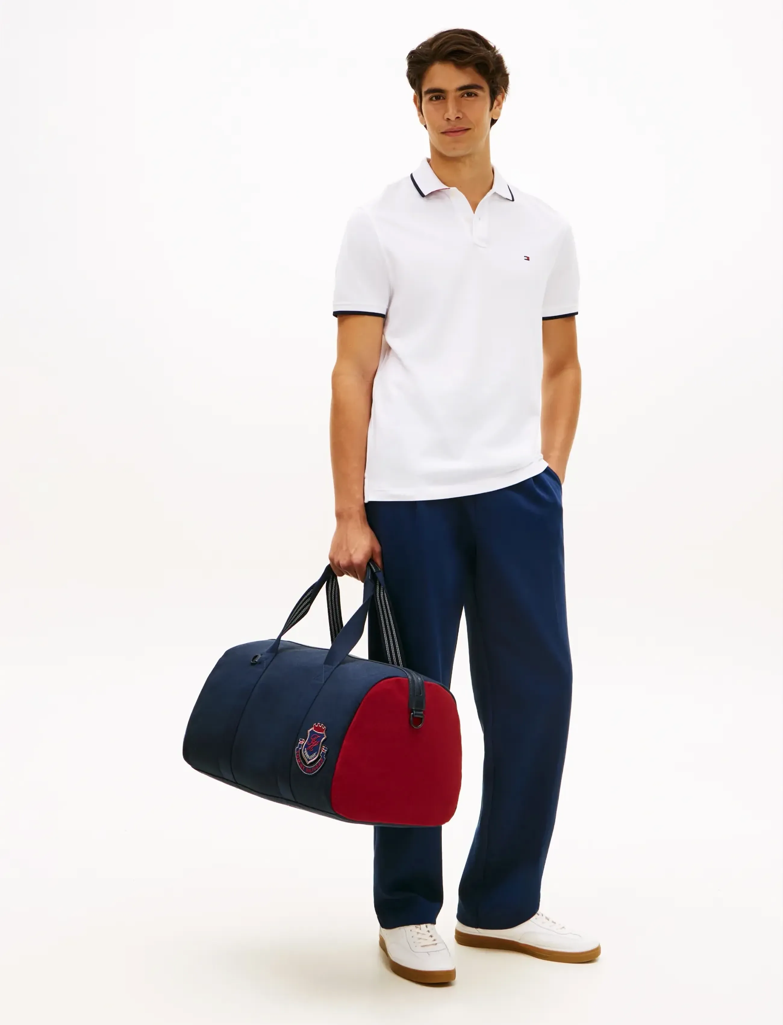 Tommy Hilfiger TH HERITAGE BARREL DUFFLE - Preppy - SPACE BLUE / navy