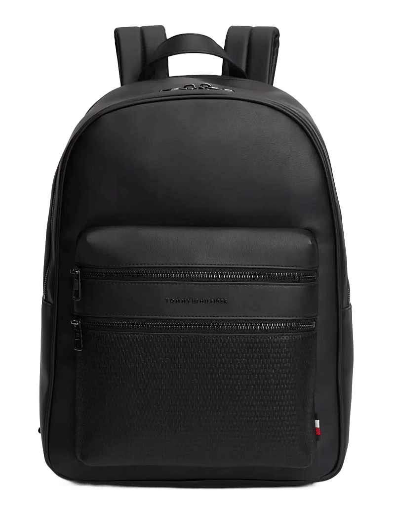 Tommy Hilfiger - TH WOVEN BACKPACK - shop efter anledning - black - 1