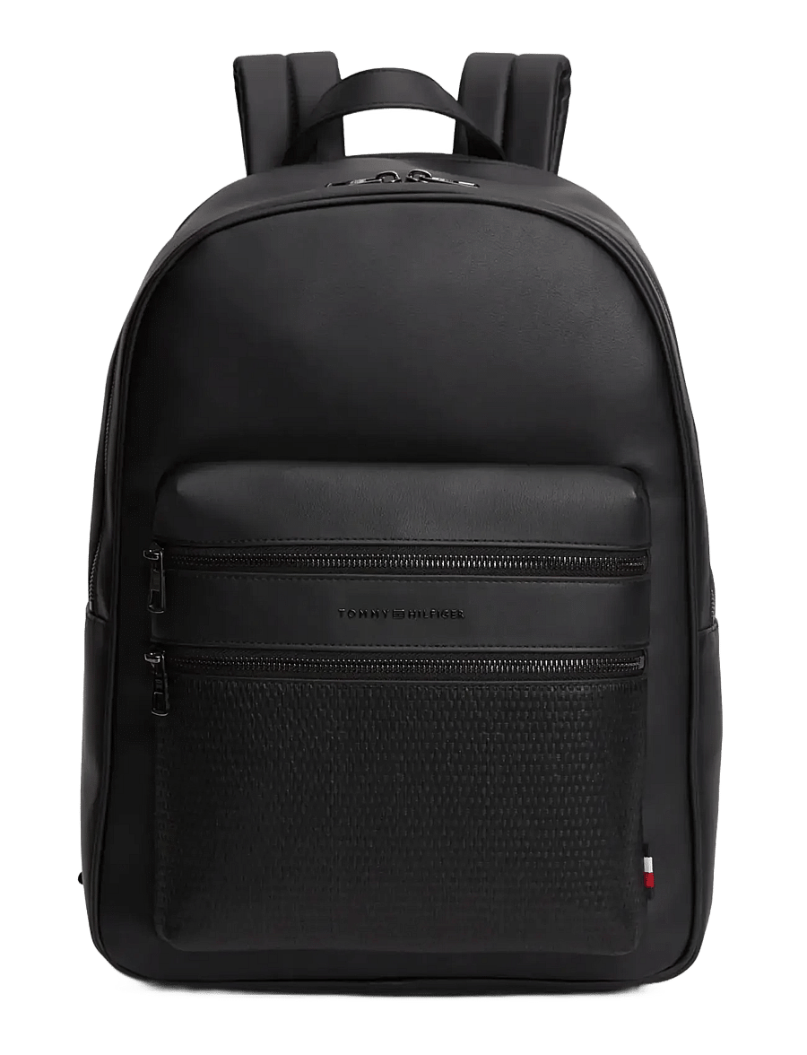 Tommy Hilfiger - TH WOVEN BACKPACK - business-rygsække - black - 1