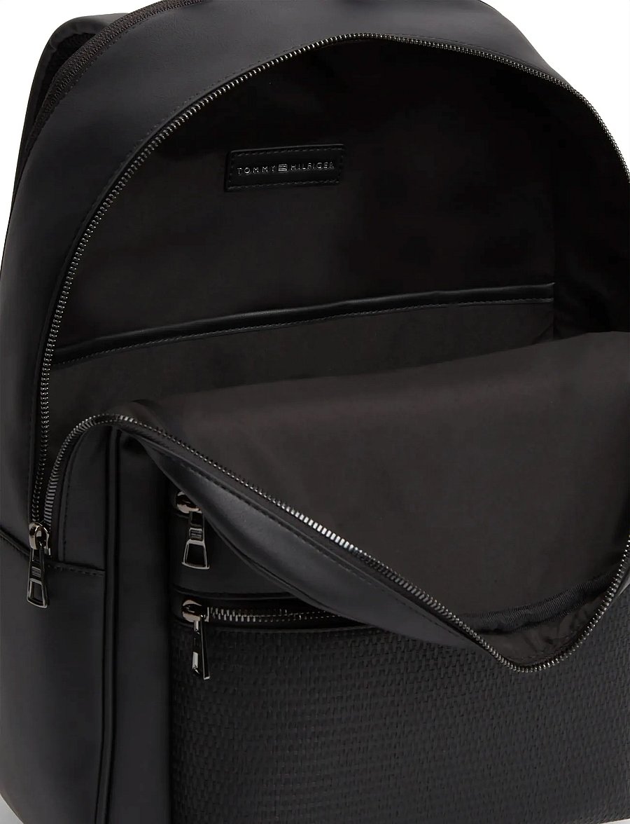 Tommy Hilfiger - TH WOVEN BACKPACK - business-rygsække - black - 3
