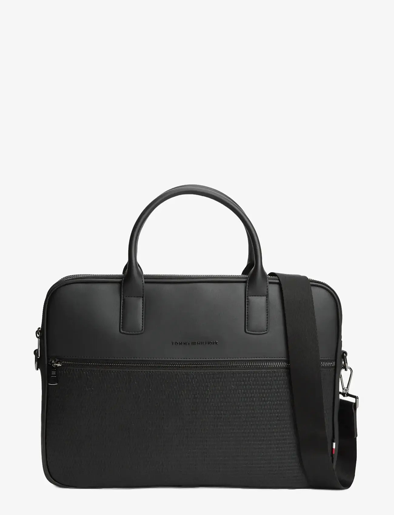 Tommy Hilfiger - TH WOVEN COMPUTER BAG - osta olukorra järgi - black - 1