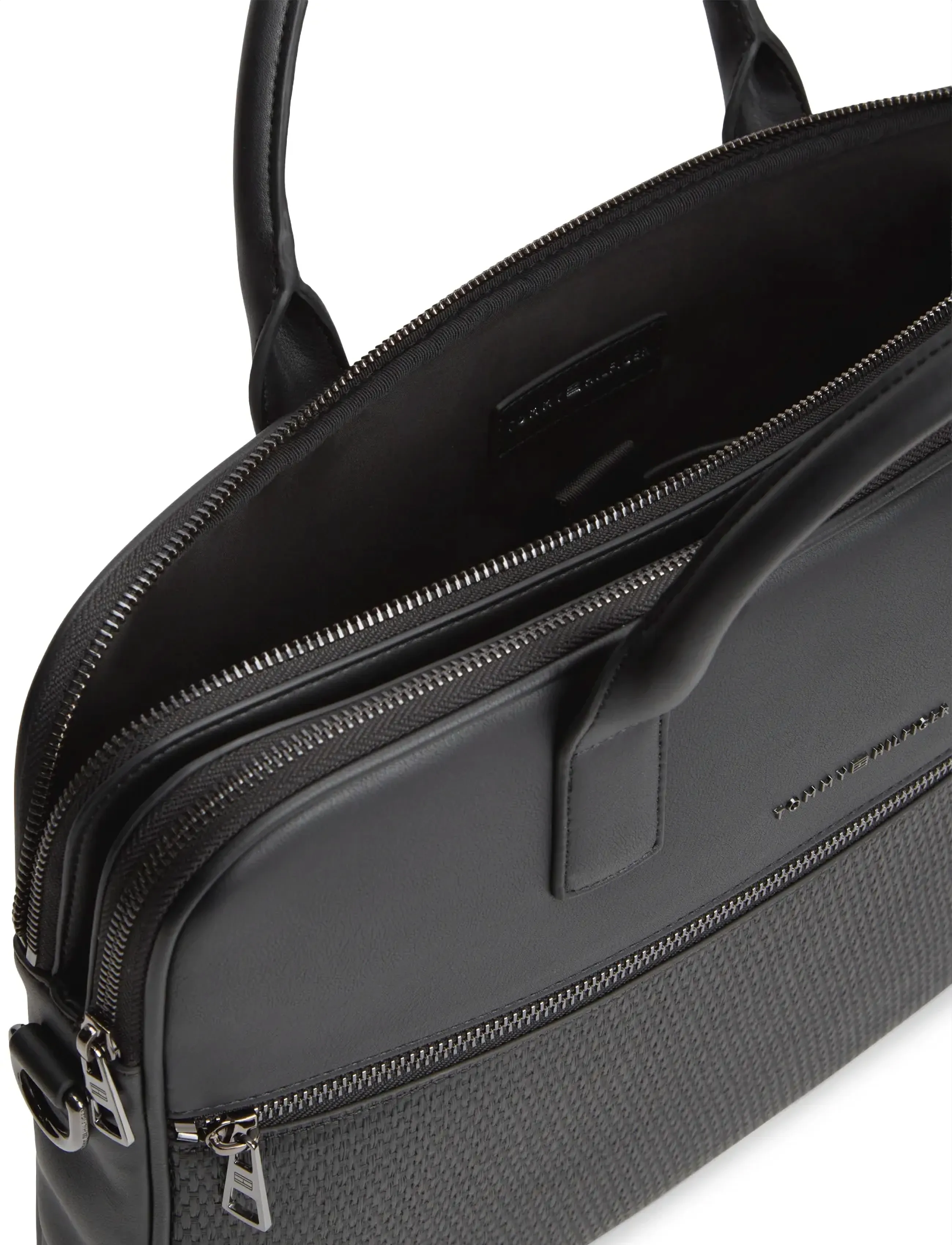 Tommy Hilfiger - TH WOVEN COMPUTER BAG - laptopväskor - black - 3