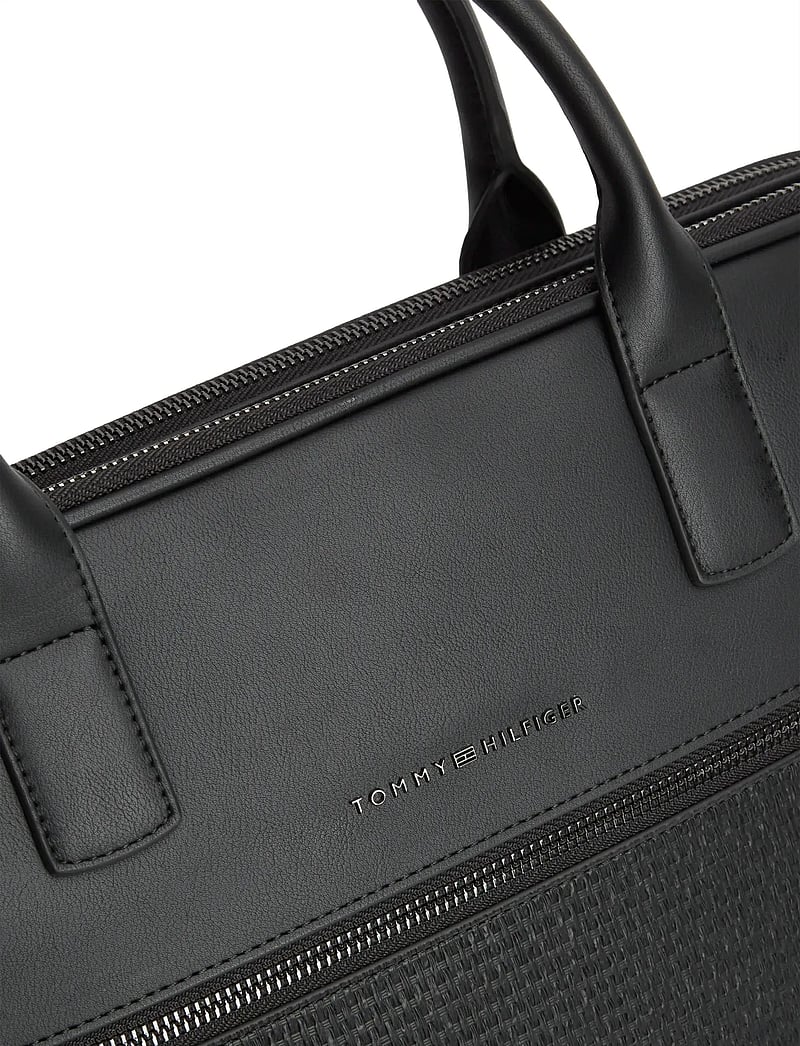 Tommy Hilfiger - TH WOVEN COMPUTER BAG - osta olukorra järgi - black - 4