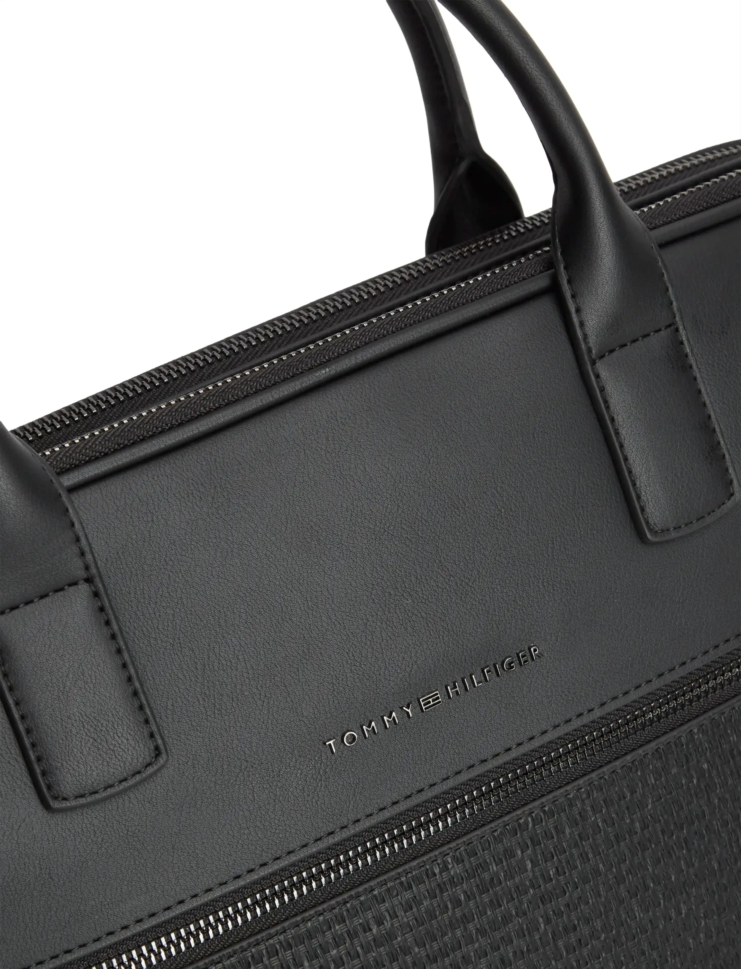 Tommy Hilfiger - TH WOVEN COMPUTER BAG - laptopväskor - black - 4