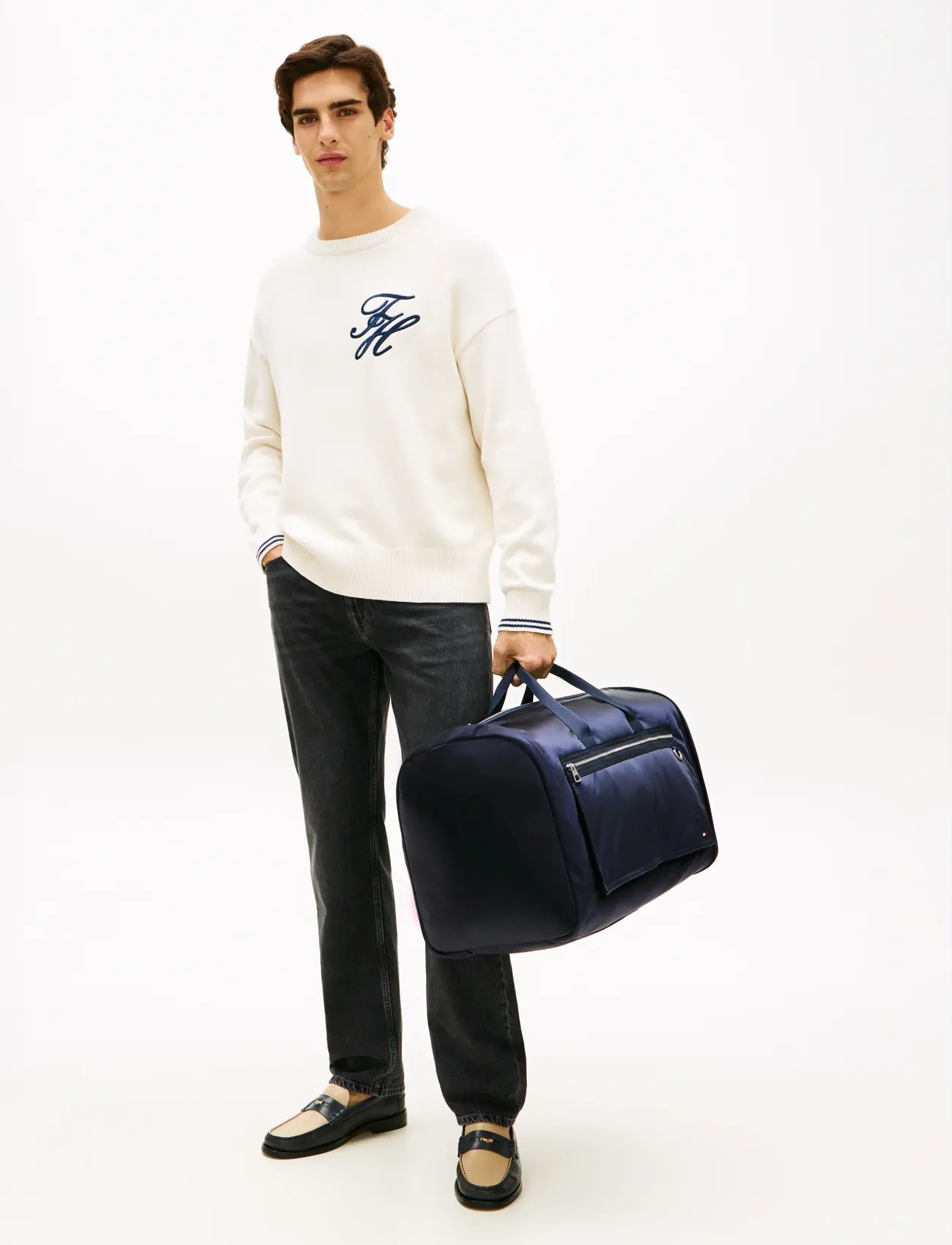 Tommy Hilfiger Th Travel Garment Bag, One Size, Navy, Sport Training Bags > Sport Gym Bags, Herre