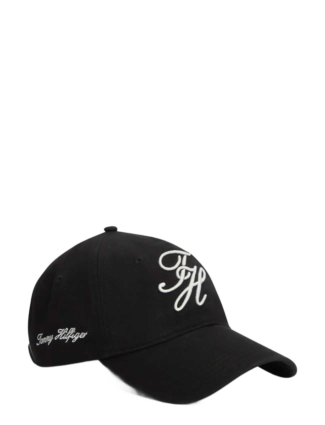 Tommy Hilfiger TH SCRIPT SOFT 6 PANEL CAP - Accessoires - BLACK / black