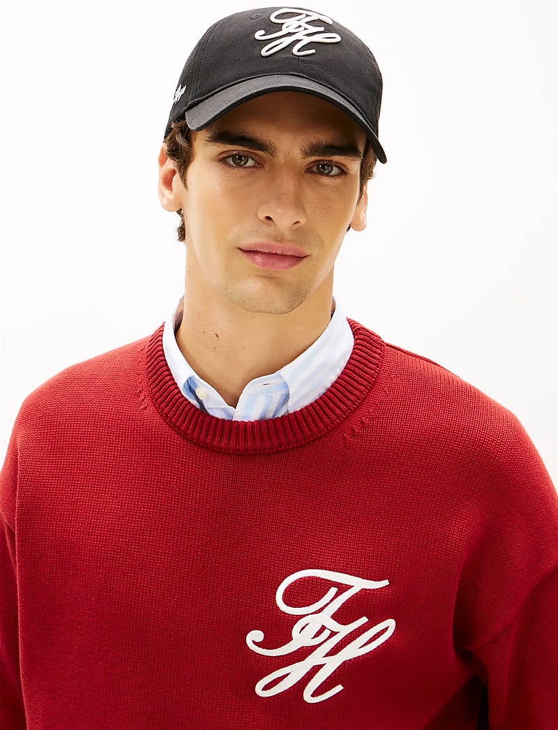 Tommy Hilfiger - TH SCRIPT SOFT 6 PANEL CAP - caps - black - 3