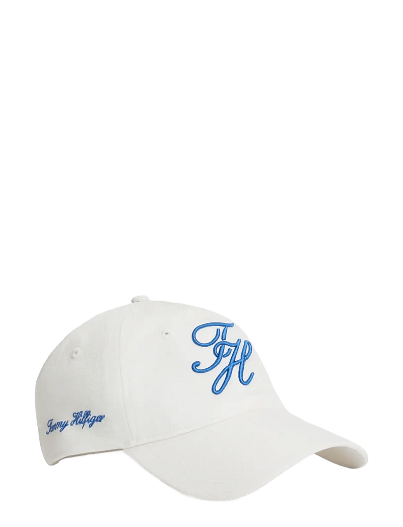 Tommy Hilfiger - TH SCRIPT SOFT 6 PANEL CAP - kasketter - ecru - 0
