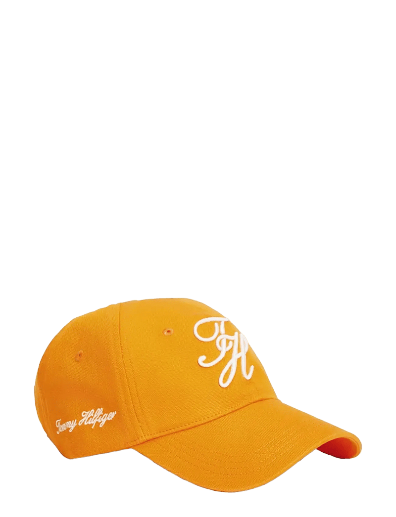 Tommy Hilfiger - TH SCRIPT SOFT 6 PANEL CAP - kasketter - orange hype - 0