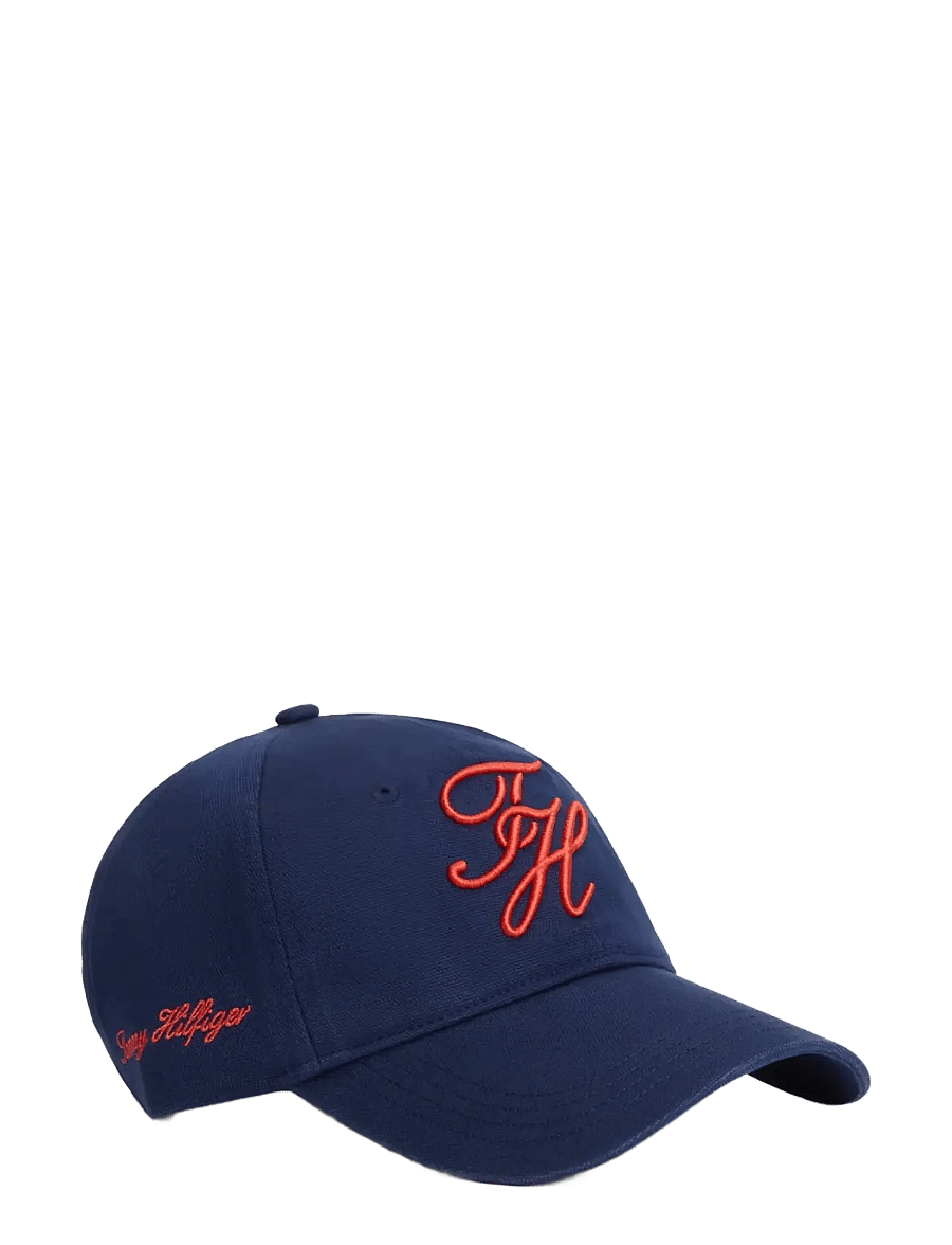 Tommy Hilfiger - TH SCRIPT SOFT 6 PANEL CAP - czapki - preppy navy - 1
