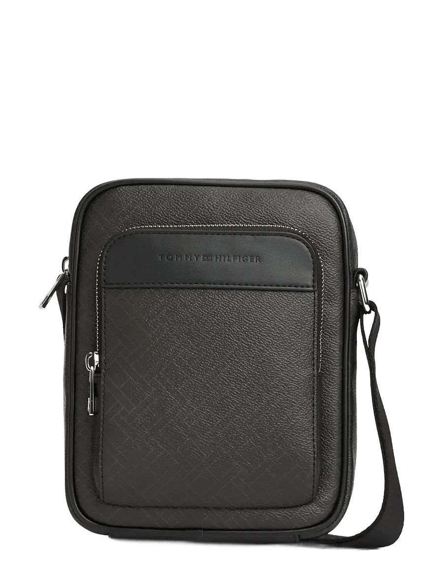 Tommy Hilfiger - TH FLAG MONOGRAM MINI REPORTER - shop efter anledning - black - 1