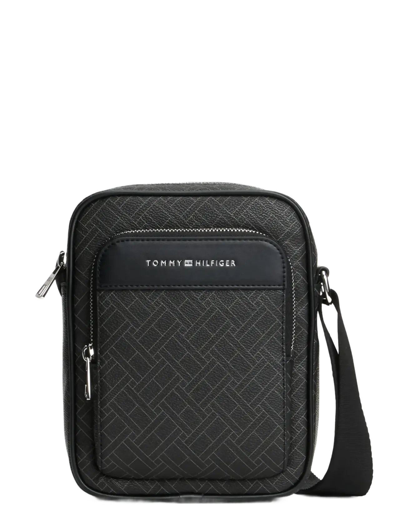 Tommy Hilfiger TH FLAG MONOGRAM MINI REPORTER - Õlakotid - BLACK / black
