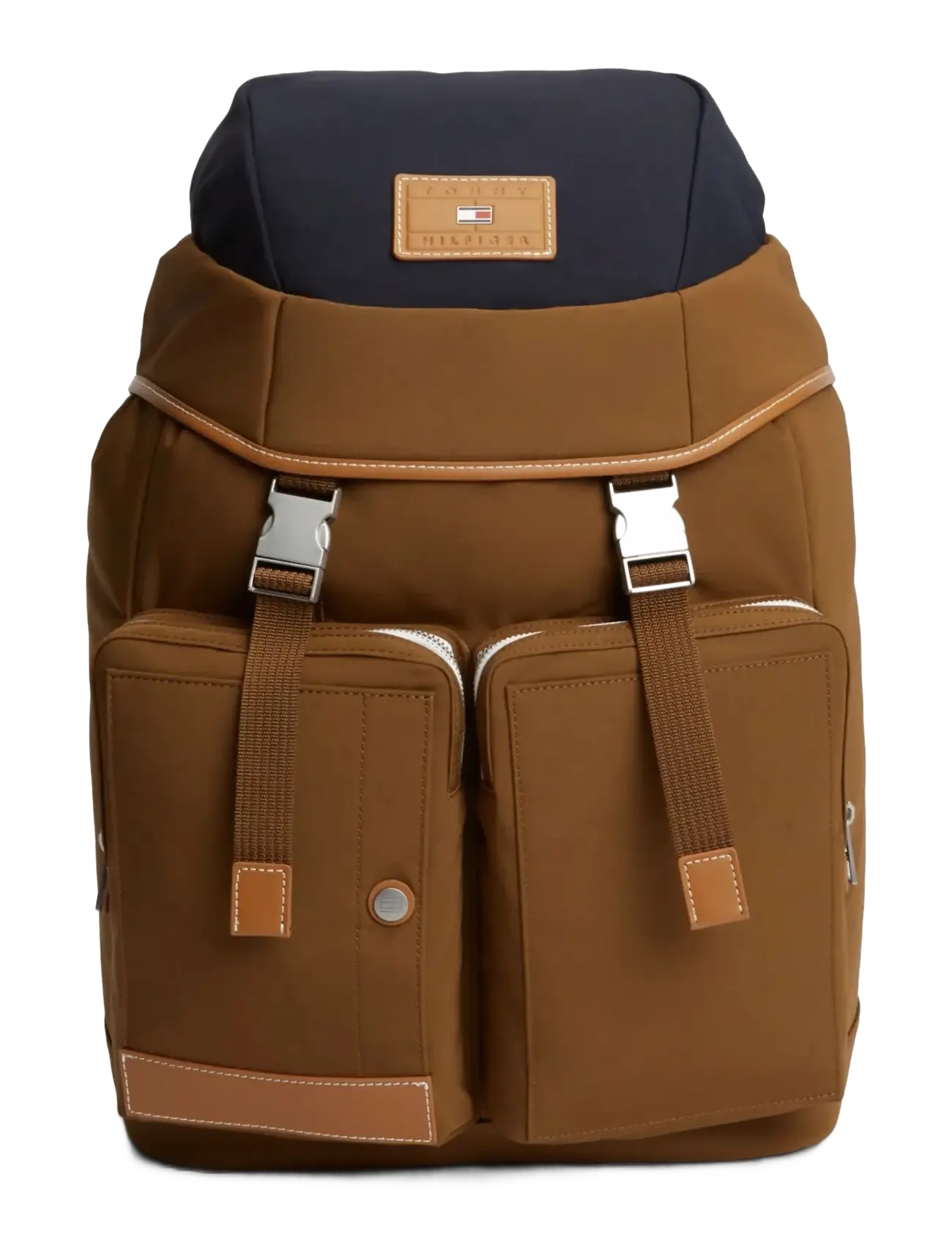 Tommy Hilfiger TH CASUAL FLAG BACKPACK - Tasker - DARK PEANUT / brown