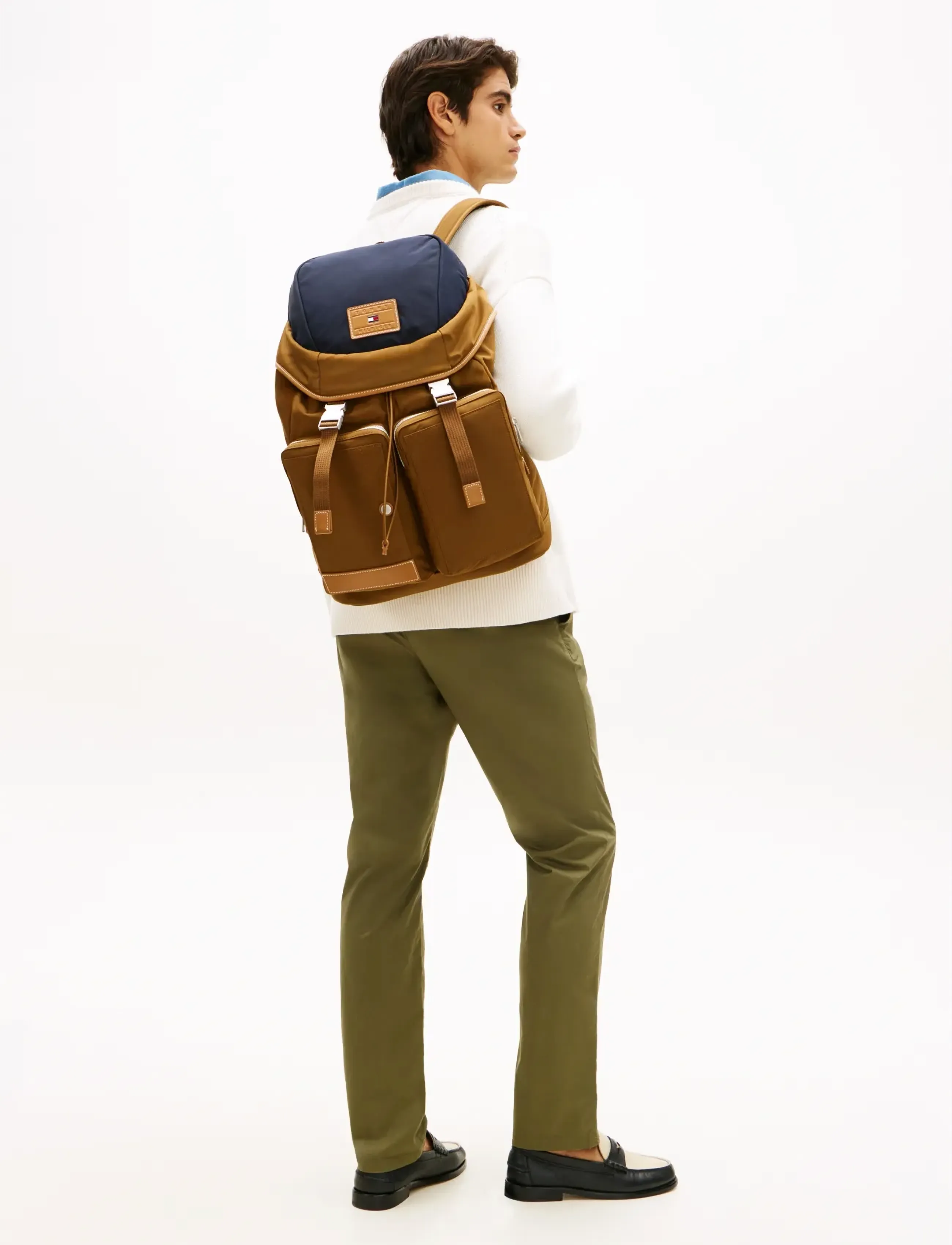 Tommy Hilfiger TH CASUAL FLAG BACKPACK - Preppy - DARK PEANUT / brown