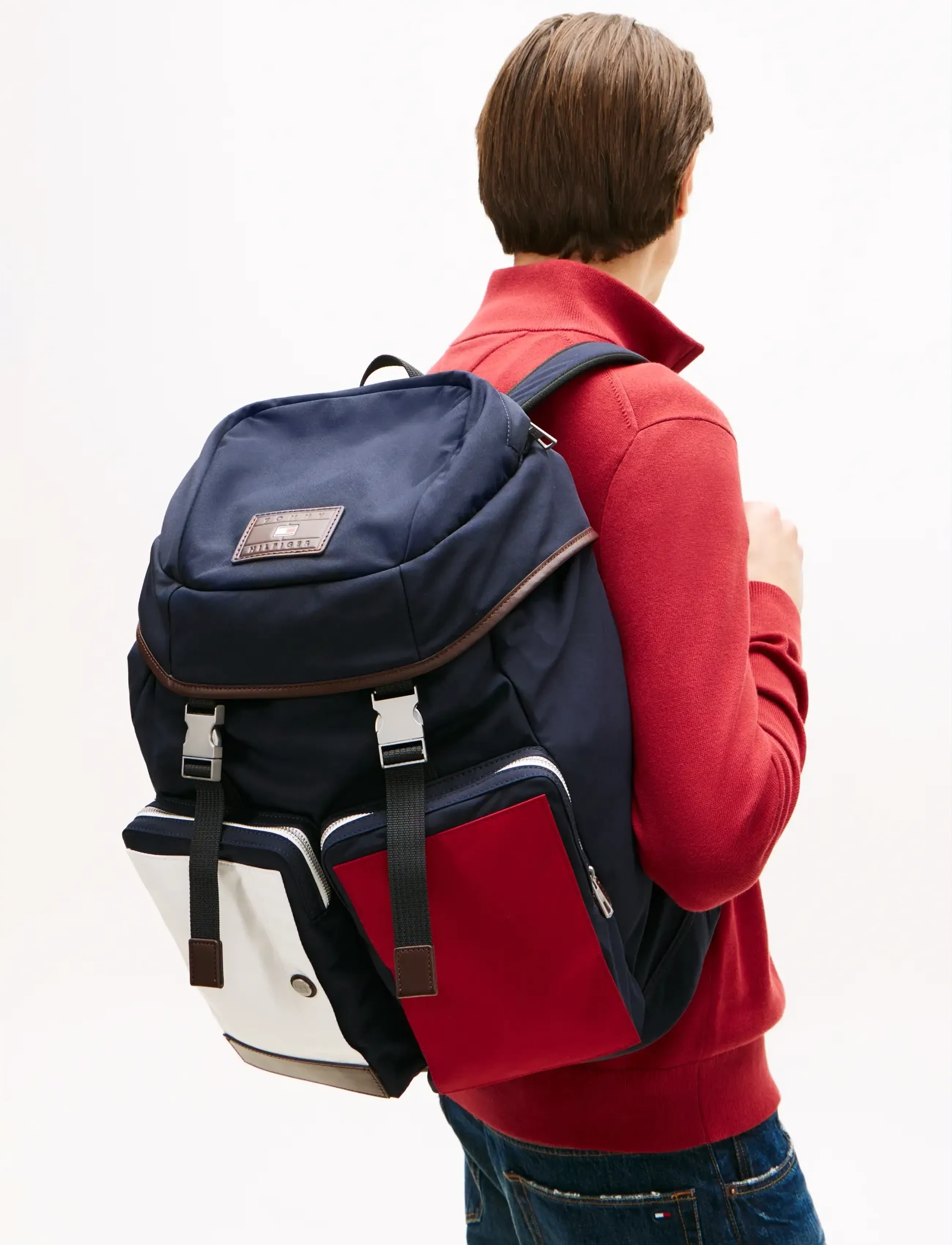 Tommy Hilfiger TH CASUAL FLAG BACKPACK - Bags - SPACE BLUE / navy