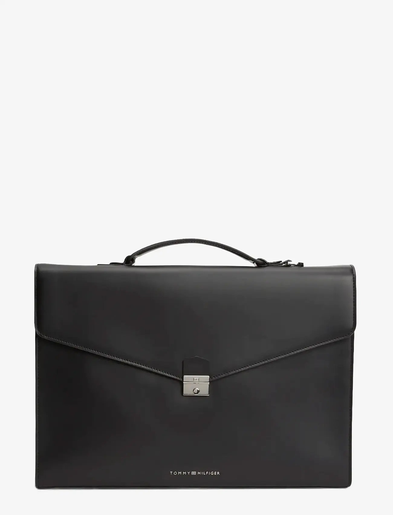 Tommy Hilfiger - TH BUSINESS LEATHER COMPUTER BAG - nach anlass kaufen - black - 1