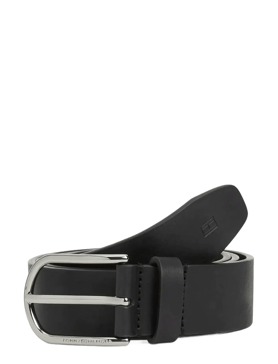 Tommy Hilfiger - TH ARCHIVE BUCKLE SOFT LEATHER - klassiska skärp - black - 0