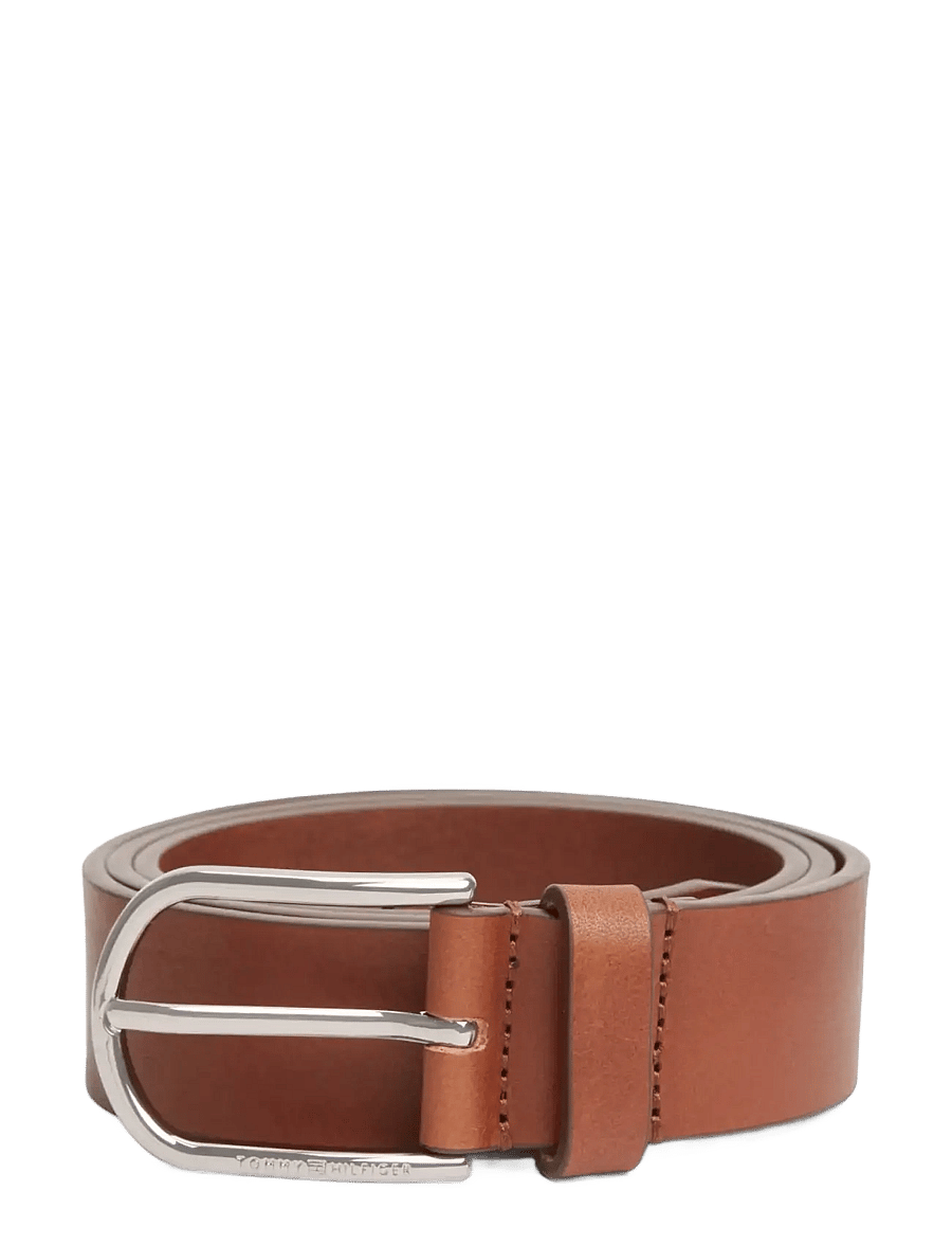 Tommy Hilfiger - TH ARCHIVE BUCKLE SOFT LEATHER - klassikalised vööd - coffee bean - 1