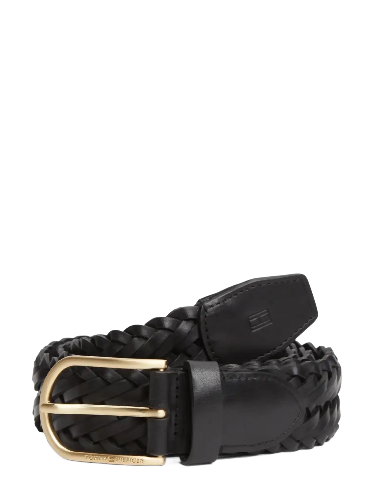 Tommy Hilfiger TH ARCHIVE WOVEN LEATHER - Vyöt - BLACK / black