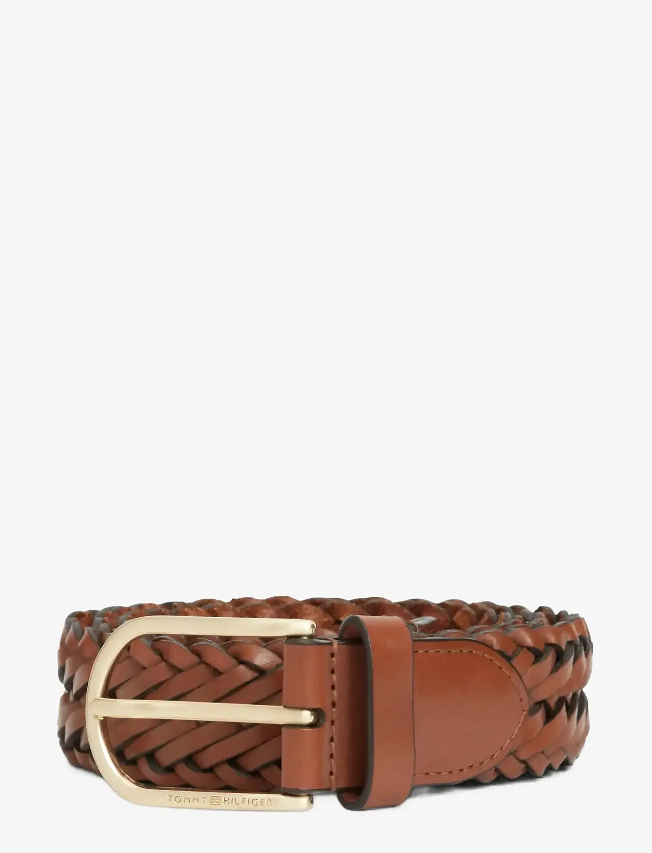 Tommy Hilfiger - TH ARCHIVE WOVEN LEATHER - ceintures tressées - winter cognac - 1