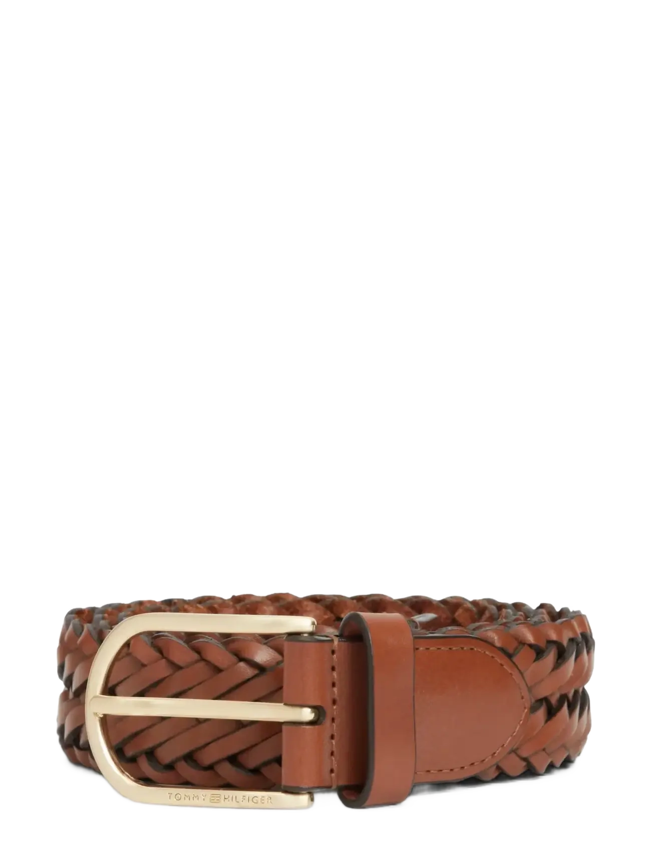 Tommy Hilfiger - TH ARCHIVE WOVEN LEATHER - punotut vyöt - winter cognac - 1