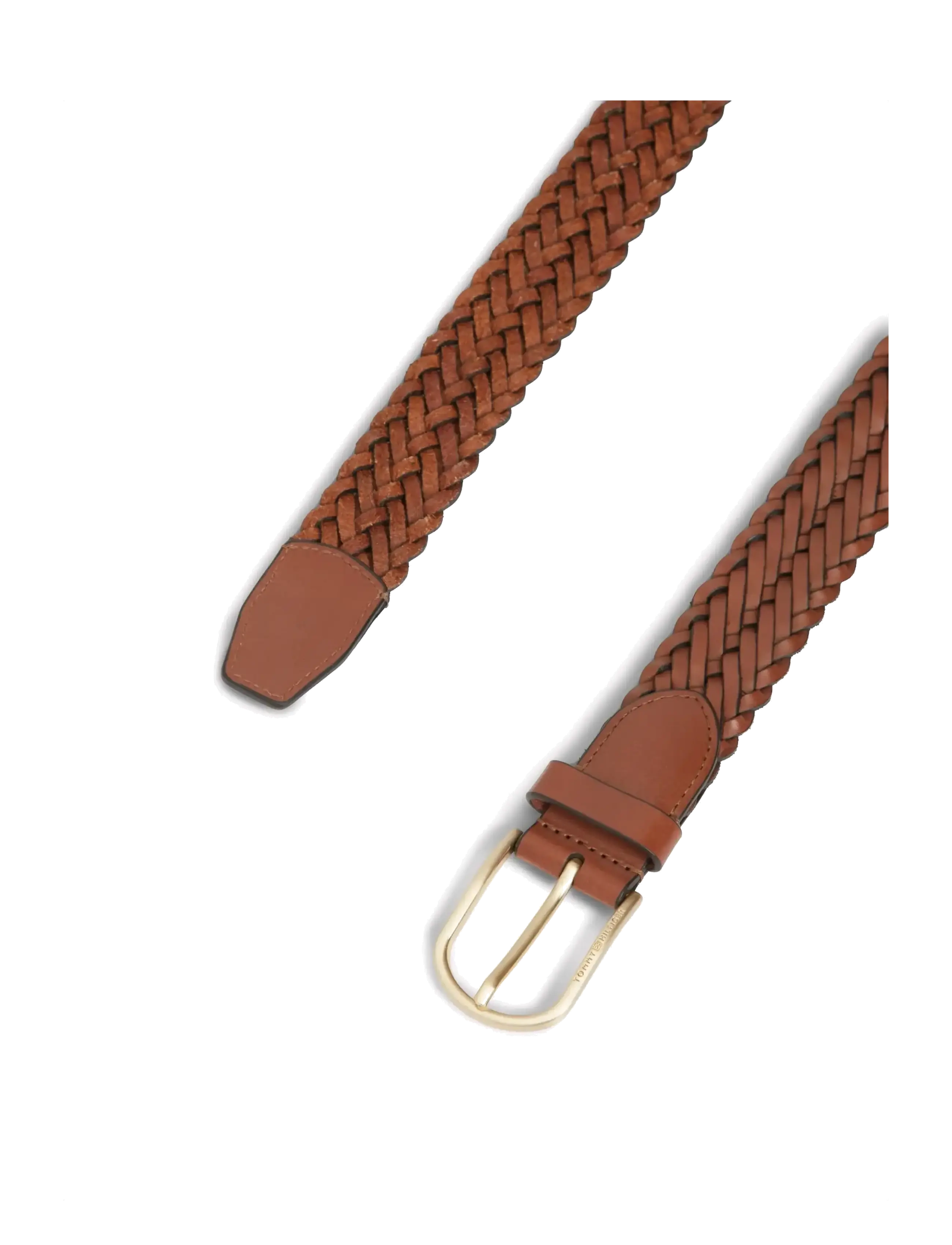 Tommy Hilfiger - TH ARCHIVE WOVEN LEATHER - punotut vyöt - winter cognac - 2